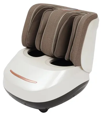 Produktbild von Bein- und Fußmassagegerät - Luftkissen-Massagemaschine - Tiefknetmassage für Waden und Füße - Heizung 38–45℃ - 180 cm Kabel - 220–240V EU-Stecker - Weiß