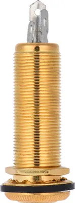 Imagen del producto de Conector de salida mono de 6,35 mm (1/4 de pulgada) para guitarra acústica-eléctrica, con conector de cobre para el extremo