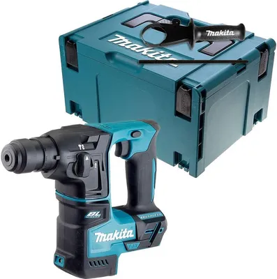 Produktbild von Makita DHR171ZJ, SDS Plus, Schwarz, Blau, Bürstenloser Motor, 1,3 cm, 680 RPM, 4800 RPM