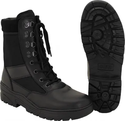 Produktbild von MFH Stiefel, "Security", schwarz, 8-Loch, Gummisohle