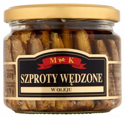 Zdjęcie produktu dla MK Szproty wędzone w oleju 250 g