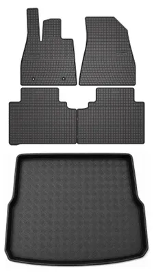 Produktbild von Gummimatten + Kofferraumwanne für BYD Seal 2023- (variabler Ladeboden, obere Position) – Schwarz, passgenau – Wielganizator SolidPRO