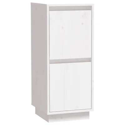 Produktbild von Sideboard Weiß 31,5x34x75 cm Massivholz Kiefer