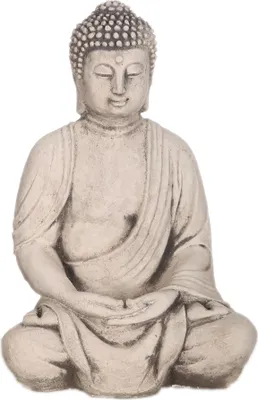 Obrázok produktu pre Betónová záhradná socha Sivý Budha