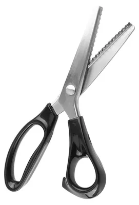 Zackenschere 3-7 mm, Edelstahl, ergonomischer Griff, für Stoff & Leder