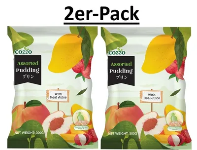 Produktbild von 2er-Pack COZZO Frucht Jelly Gelee Bonbons Mix sortiert 300g