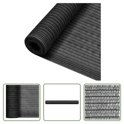 Produktbild von The Living Store Zaunblende Anthrazit 1,5x25 m HDPE 150 g/m²