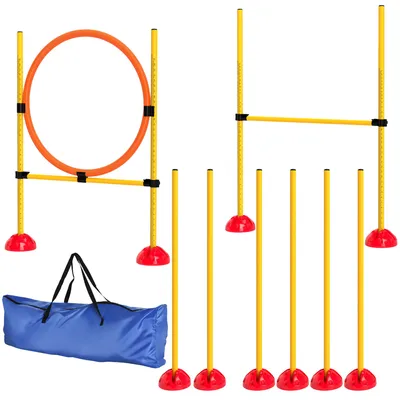 Produktbild von PawHut Agility Set Hunde 3-teiliges befüllbar Agility-Ausrüstung Hundetraining