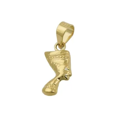 Immagine prodotto di Ciondolo 11x6mm Nefertiti lucida ORO 9ct oro 11x6mm