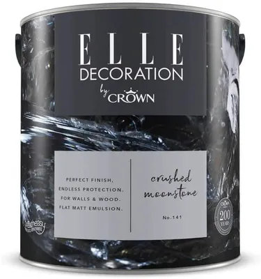 Produktbild von ELLE Decoration by Crown  Premium Wandfarbe Matt Crushed Moonstone No.141  2,500L