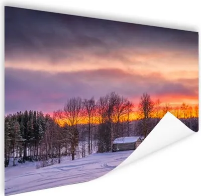 Produktbild von MuchoWow® Poster Dämmertiefland in Schweden 60x40 cm - Schlafzimmerdekoration