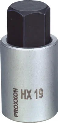 Immagine prodotto di Proxxon Steckschlüsseleinsatz HEX19 (1/2, Länge 55mm, Ratschenschlüssel-Einsatz)