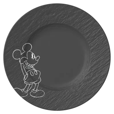 Produktbild von Villeroy & Boch Manufacture Rock - Mickey Mouse Frühstücksteller 22cm