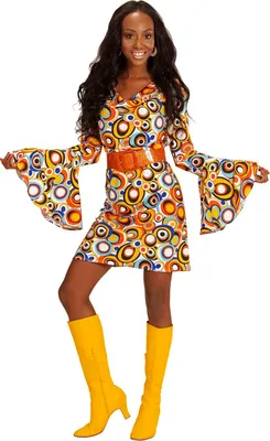 Produktbild von Kleid Groovy 70s Retro Bubbles S