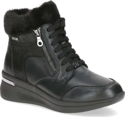 Zdjęcie produktu dla Caprice damskie eleganckie buty za kostkę z ciepłą podszewką 9-26105-43 czarny