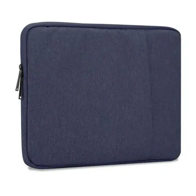 Produktbild von Cadorabo Laptop / Tablet Schutz Tasche 14 Zoll in Blau Laptoptasche Notebook Computer Stoff Samt-Innenfutter