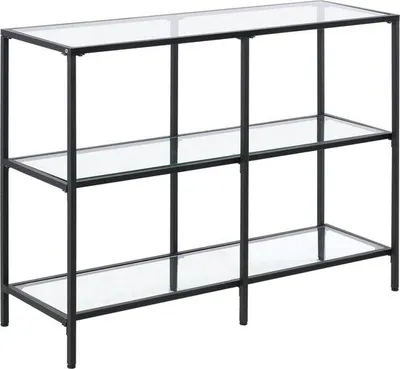 Produktbild von Stahltisch - Stilvoll - 100x30x73 cm - Schwarz