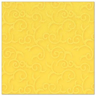 Produktbild von Servietten "ROYAL Collection" 1/4-Falz 40 cm x 40 cm gelb "Casali"