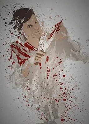 Image de Poster magnétique en métal pour PC, "Splatter", de Electronic Arts, dimensions 45x32 cm, thème : boucher
