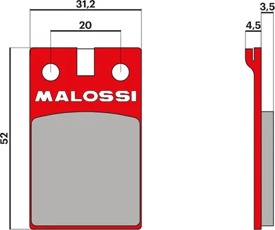 Produktbild von Malossi BRAKE PADS MHR Bremsbeläge