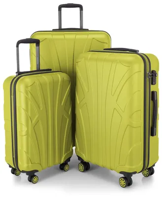 Image de Valise de voyage en 3 pièces, avec coque en ABS et serrure TSA