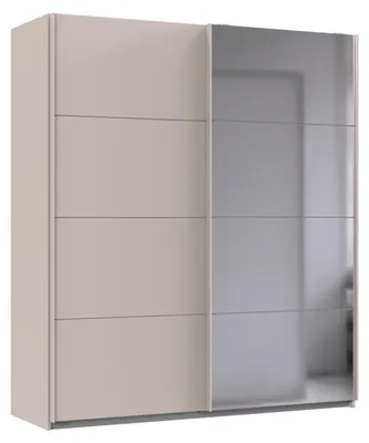 Produktbild von Schwebetürenschrank >AALST< in KASCHMIR / SPIEGEL - 180x208x65cm (BxHxT)