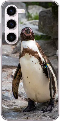 Produktbild von König Design Hülle kompatibel mit Samsung Galaxy S23 Plus Kunststoff Soft Handyhülle - Handy Case Pinguin