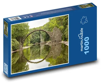 Zdjęcie produktu dla martinpuzzle - Puzzle 1000 elementów - Most Rakozbrücke nad jeziorem