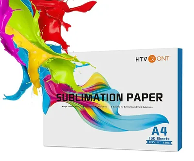 Image de Papier de sublimation, 150 feuilles, taux de transfert élevé, 150 feuilles, format 8,5 x 11 pouces
