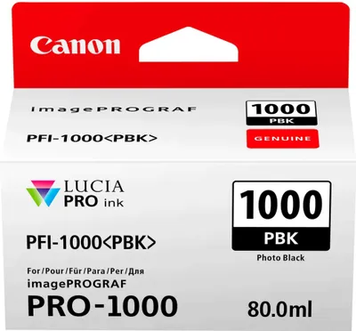 Produktbild von Canon PFI-1000 PBK photo black