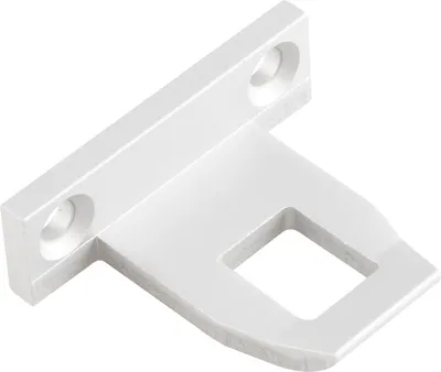 Produktbild von Schließblech zu Oberlichtschnapper ALU Überschlaghöhe 15,5 mm silber