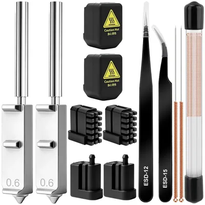 2er-Pack gehärtete Stahldüse 0,6 mm für Kobra S1 Max Hotend-Kit