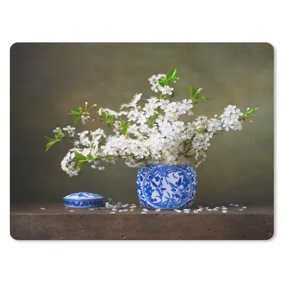 Produktbild von MuchoWow® Mauspad Mousepad Sakura - Vase - Stilleben 40x30 cm - Mousepads - Maus Mat - Pad - Mausunterlage - Anti Rutsch