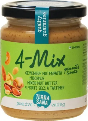 Produktbild von NUSSCREME-MISCHUNG (4 NÜSSE)  250 g - TERRASANA