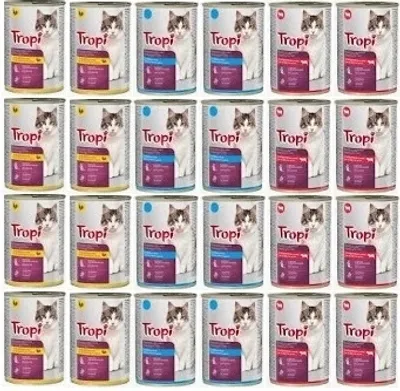 Obrázek produktu pro TROPI mokré krmivo pro kočky Flavour Mix 24p x 415g plechovka pro kočky