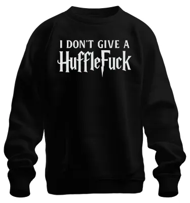 Productafbeelding van Ik geef geen Hufflepuff Lustig Halloween Harry Potter Fan Geschenk, uni sweatshirt, zwart, maat M