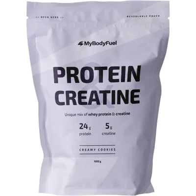 Produktbild von MyBodyFuel Whey Protein und Kreatin 1000 g Cookie – Proteinpulver mit Kreatin-Monohydrat, Proteinshake