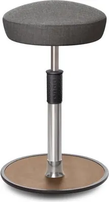 Produktbild von Sitz- Stehhocker Free Tall Hutsitz kvadrat Remix Salz&Pfeffer chrom /Natur.