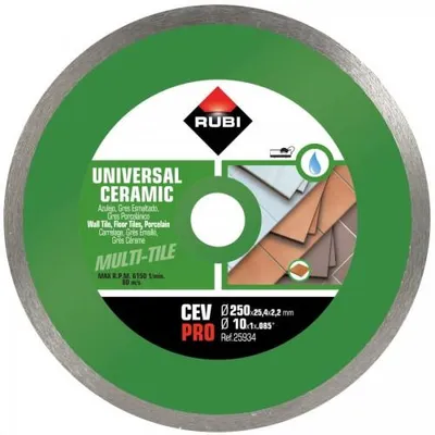Immagine prodotto di Rubi Disco diamantato Cev 250 X 25,4Mm Pro