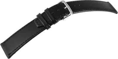 Produktbild von Echtleder-Uhrenarmband, schwarz, 18 mm - 24 mm