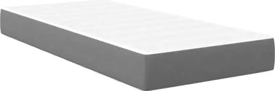 Zdjęcie produktu dla vidaXL Materac do łóżka z materacem jasnoszary 90 x 200 cm tkanina