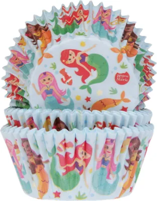Produktbild von 50 Muffinförmchen Meerjungfrau