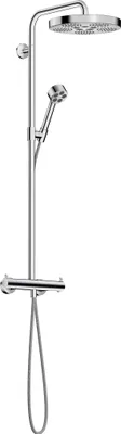 Produktbild von AXOR One Showerpipe mit Thermostat und Kopfbrause 280 1jet, Chrom