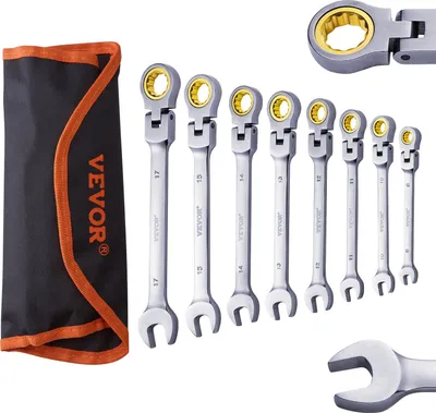 Obrázek produktu pro Sada klíčů Sada ráčnových klíčů 8dílná metrická 8-17mm Flexhead