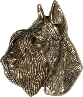 Produktbild von Art-Dog Wandrelief Schnauzer – Bronzepulver-Harz-Guss