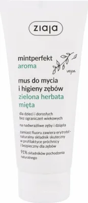 Zdjęcie produktu dla Ziaja, Mintperfect Aroma Mus do mycia i higieny zębów Zielona herbata Mięta, 100 ml