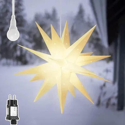 Immagine prodotto di Decorazione natalizia XXL a forma di stella luminosa 3D LED da 60 cm