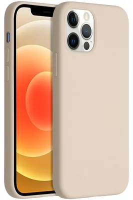 Imagen del producto de Funda Trasera de Silicona Lí­quida para Apple iPhone 12 (Pro) - Stone