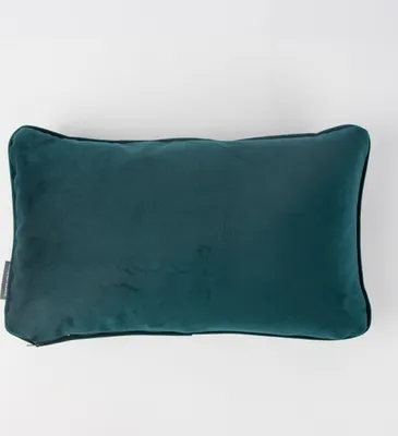 Produktbild von SCHÖNER LEBEN. Samtkissen mit Keder petrol 30x50cm
