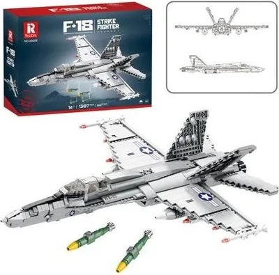 Produktbild von Leantoys F-16 Kampfflugzeug Bausteine